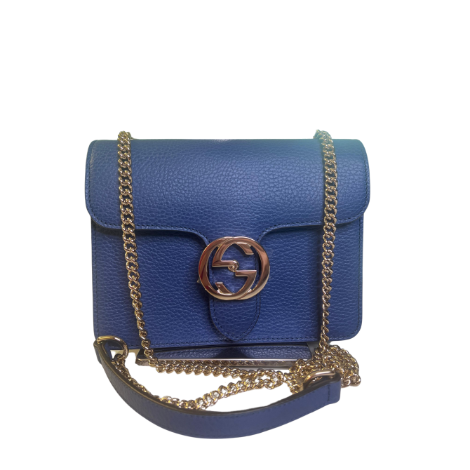 Bolsa Gucci Interlocking G Azul